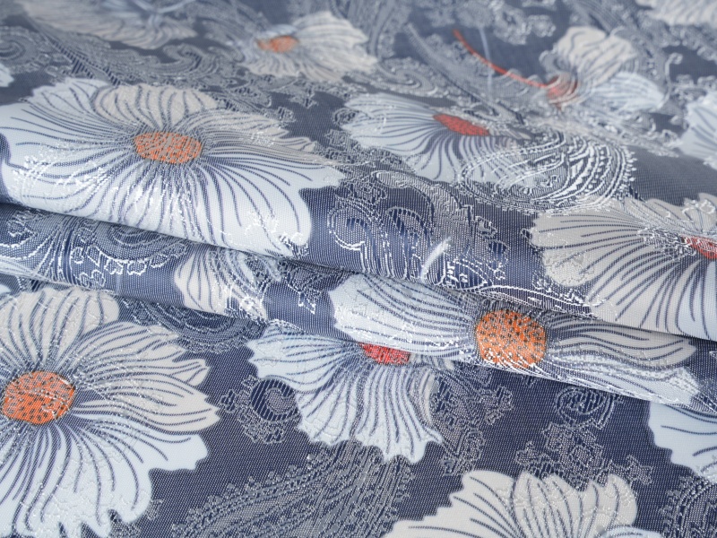 Vải lót in hình Jacquard Polyester-Viscose