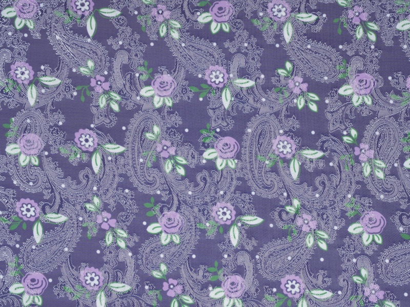 Vải lót in hình Jacquard Polyester-Viscose