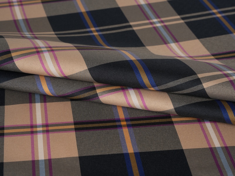 Vải lót tay áo nhuộm polyester sợi Vải lót tay áo nhuộm polyester sợi